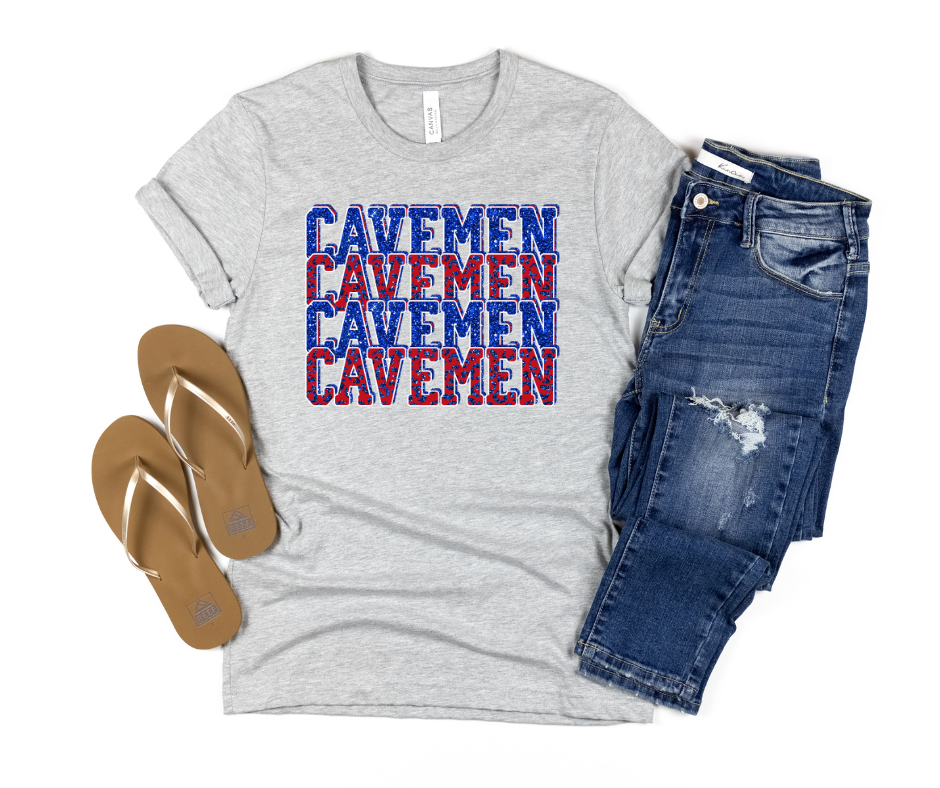 Cavemen Red and Blue