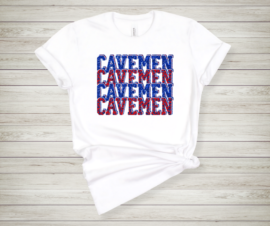 Cavemen Red and Blue