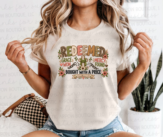 Redeemed Grace Won Mercy Found