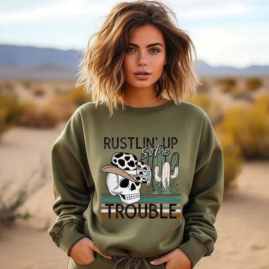 Rustlin' Up Some Trouble-Short Sleeve