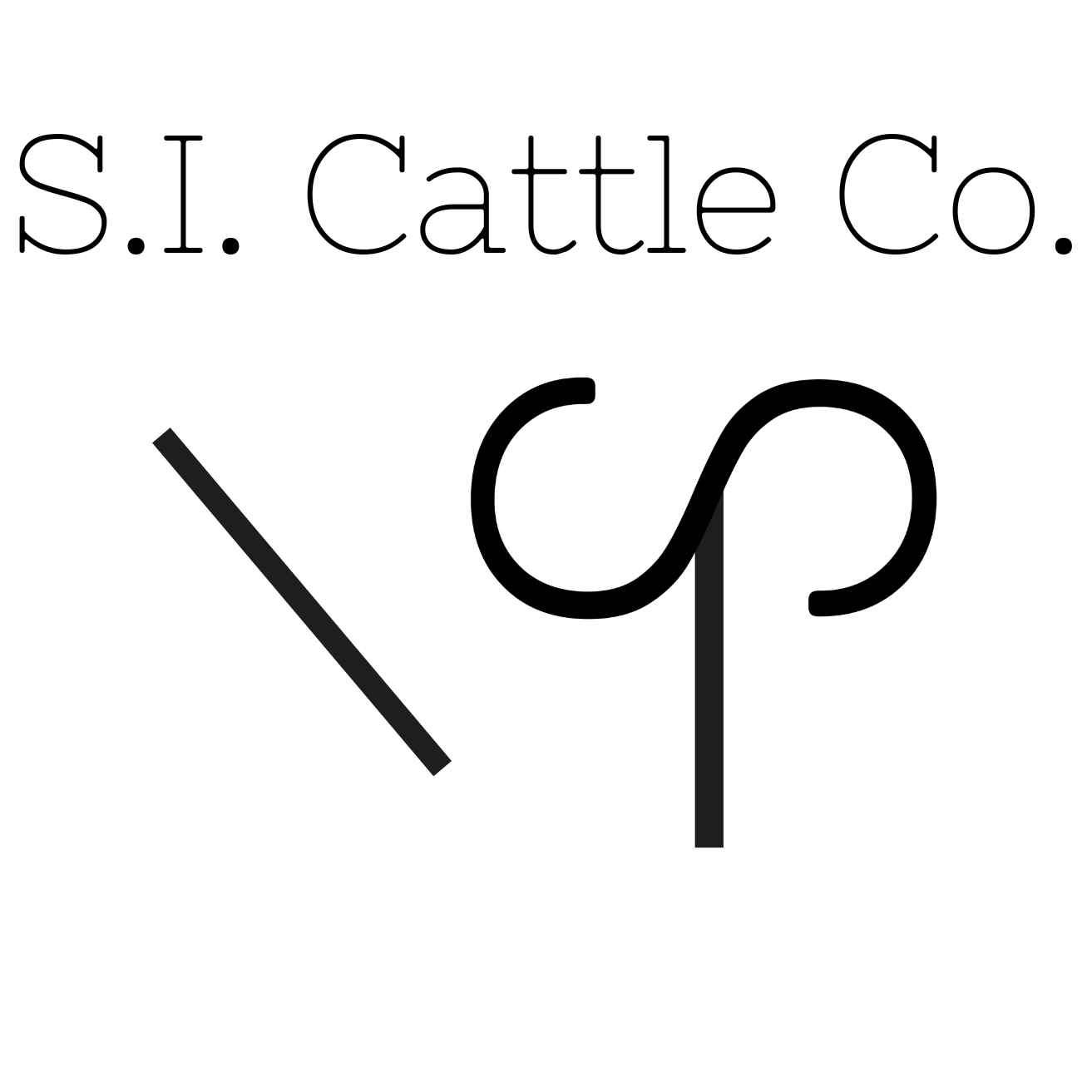 S.I. Cattle Brand embroidered up to 6000 stitches