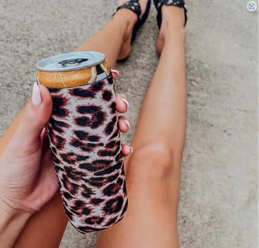 Leopard Tall Coozie 2-Pack
