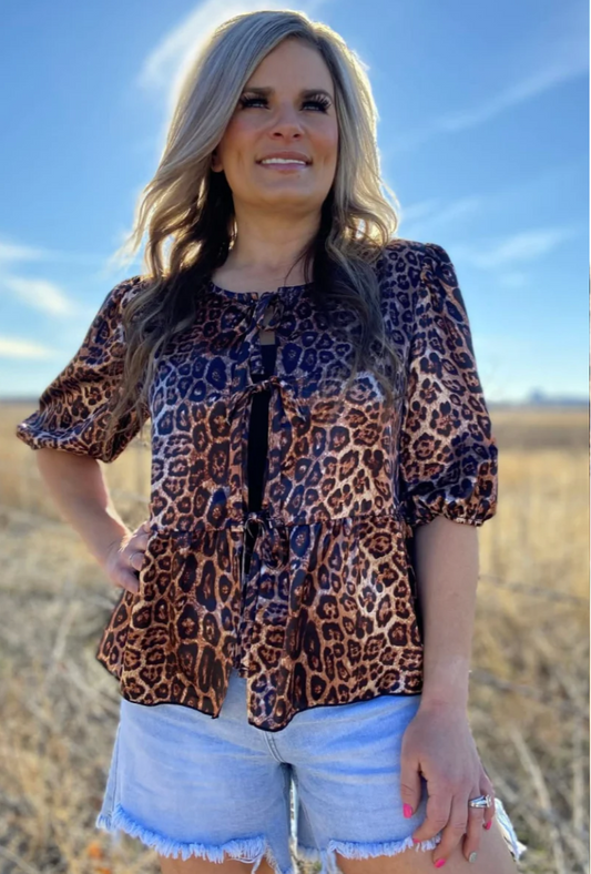 Hear Me Roar Tie Top