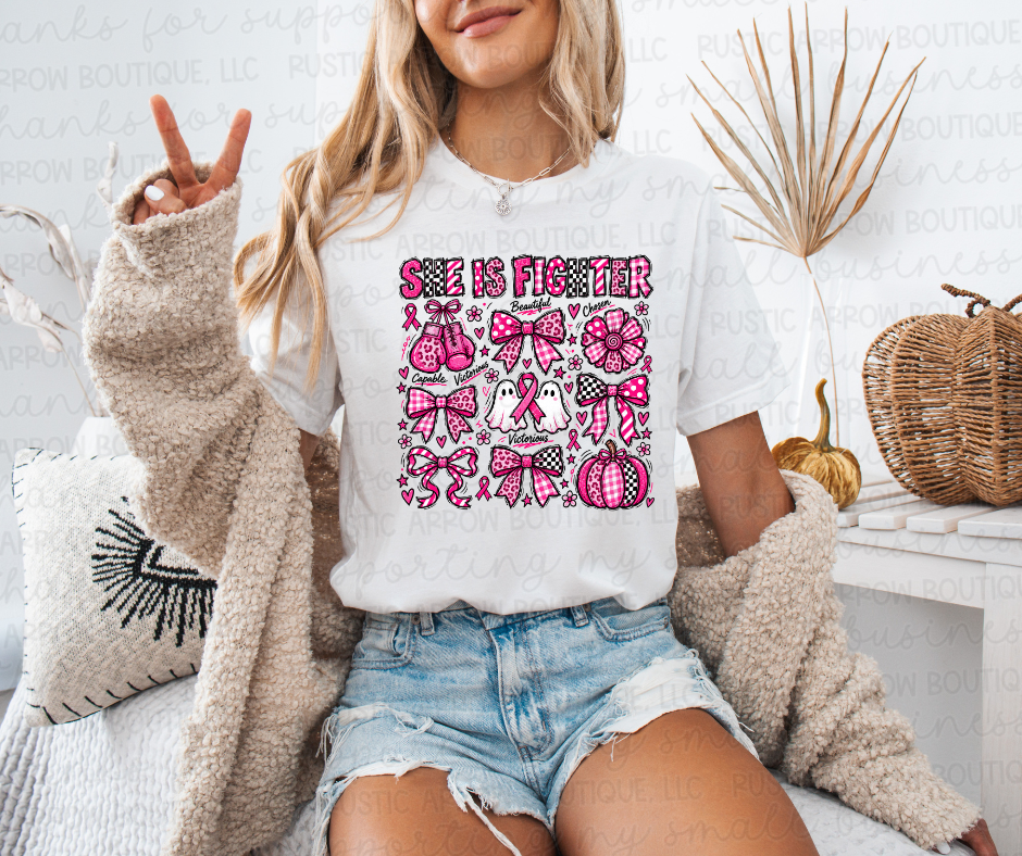 She is a Fighter Breast Cancer Awareness