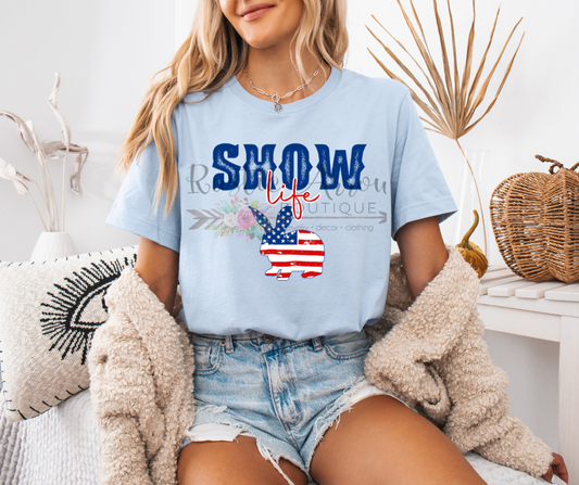 Show Life Rabbit American Flag