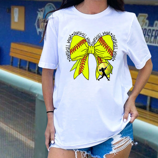 Softball Mom Bow