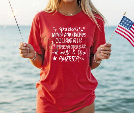 Sparklers, Family and Friends, Celebrate