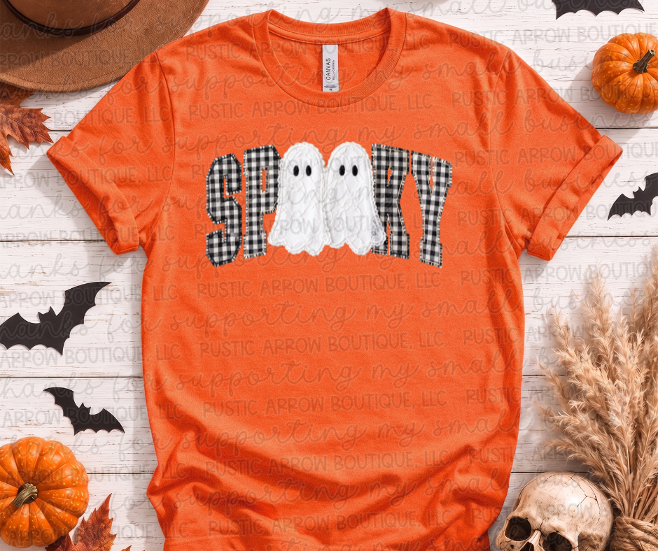 Spooky Ghost GIngham and Lace