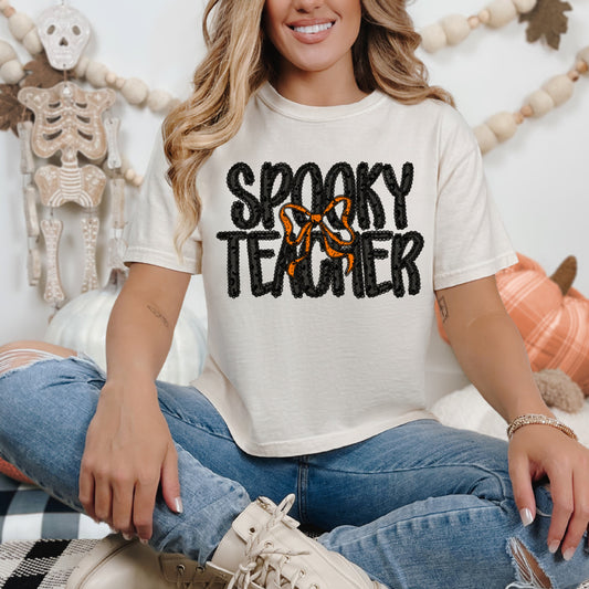 Spooky Teacher Faux Lace