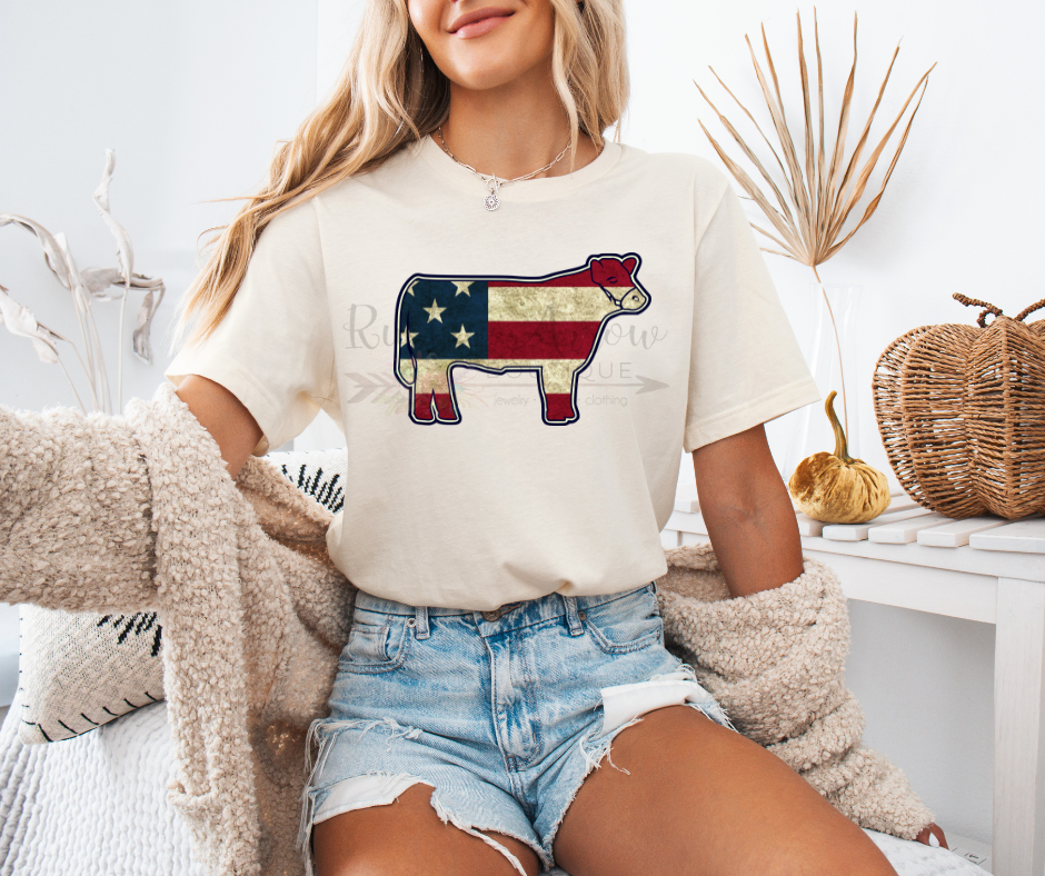 Steer Vintage Flag