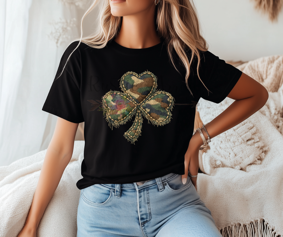 Stitched Camo Clover