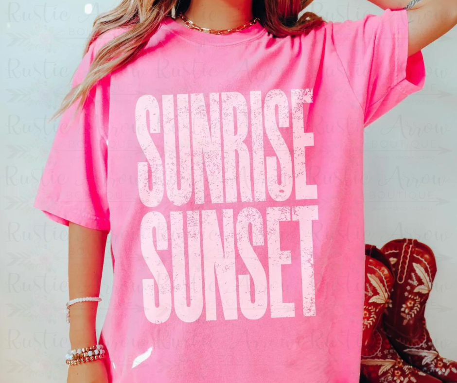 Sunrise Sunset (distressed)