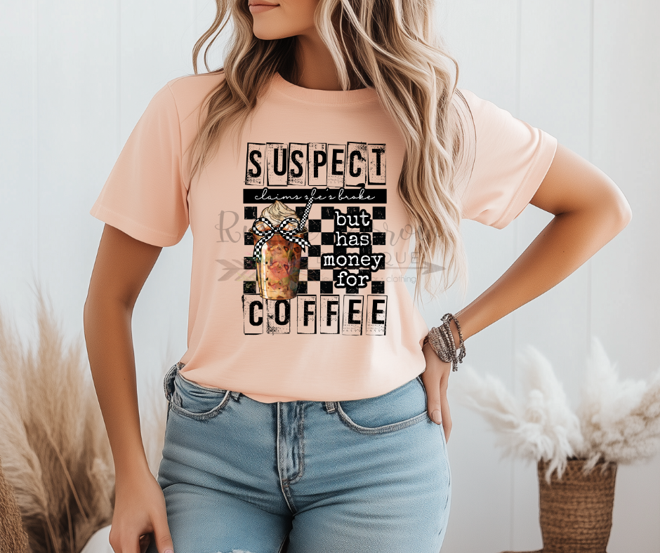 Suspect Claims She's Broke But Has Money for Coffee