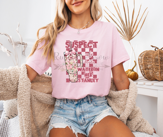 Suspect Only Drinks Water in her Stanley