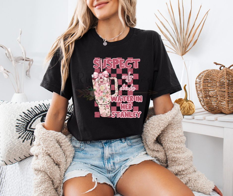 Suspect Only Drinks Water in her Stanley