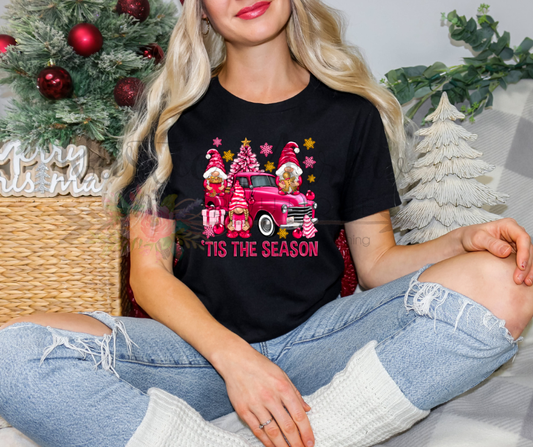 Tis the Season Pink Gnomes