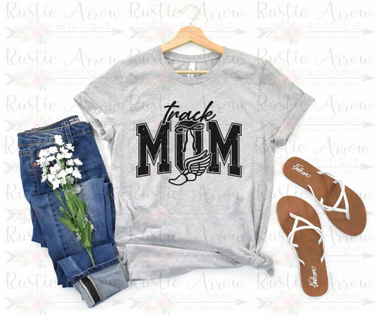 Track Mom Bow Distressed