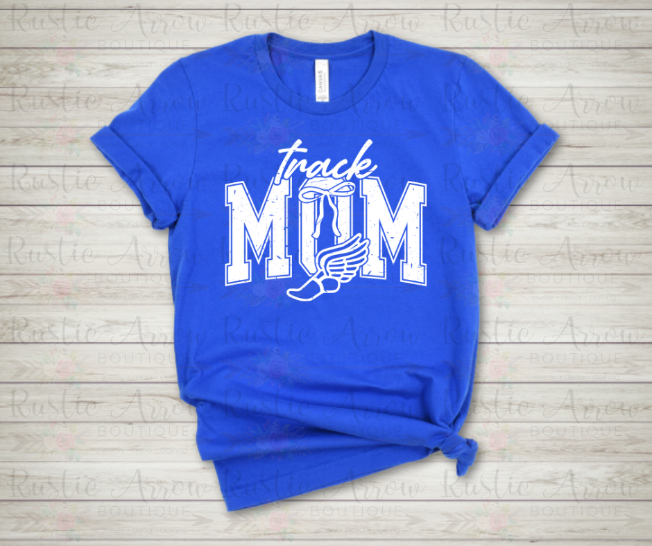 Track Mom Bow Distressed