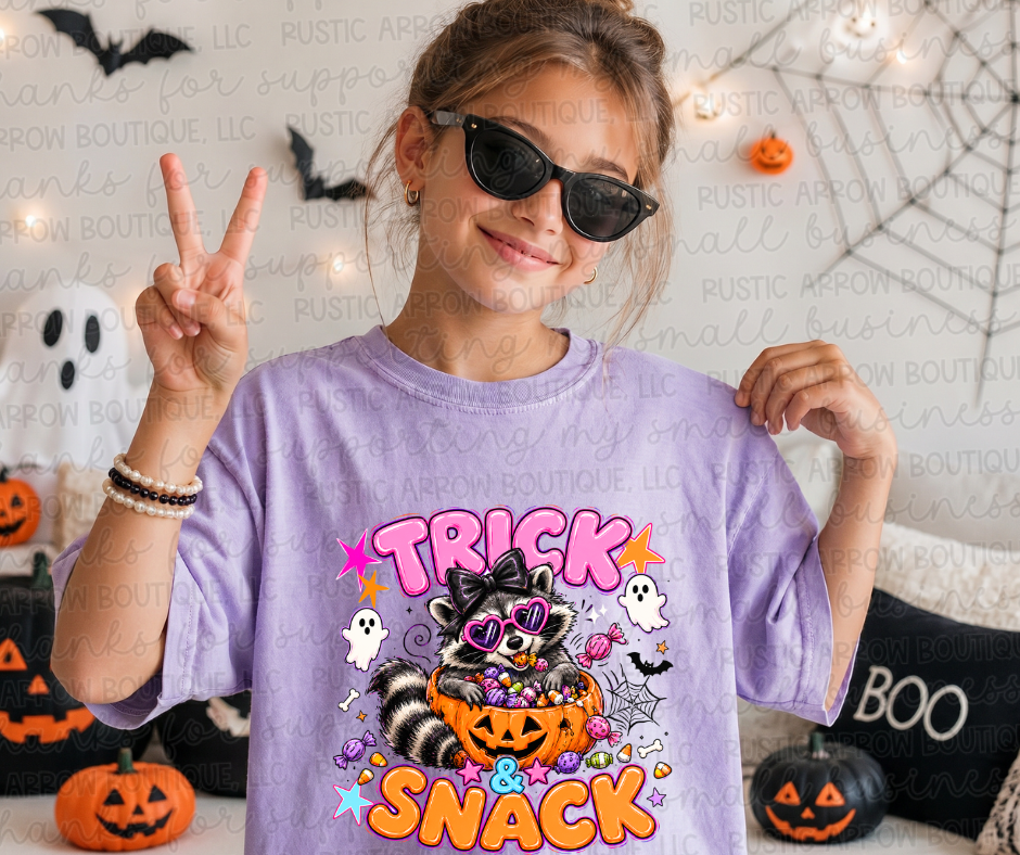 Trick and Snack Raccoon