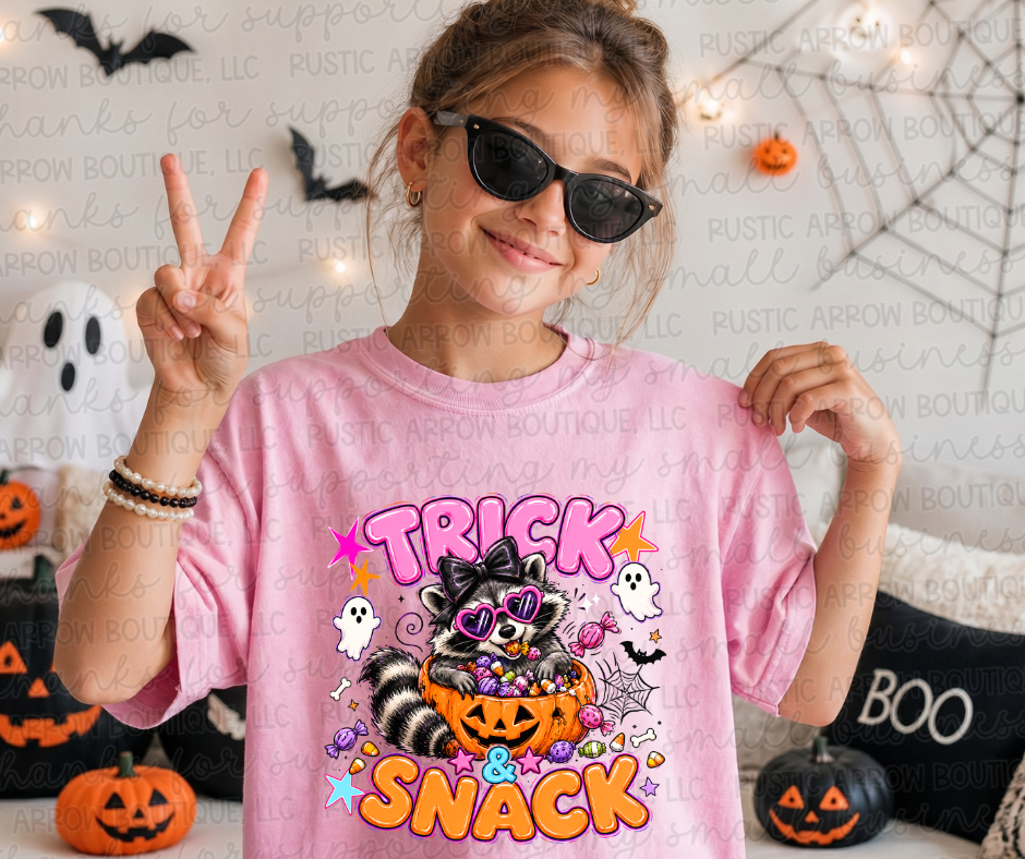 Trick and Snack Raccoon