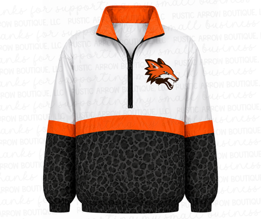 Pre-Order-Fort Sumner Orange with White Top and Black Leopard