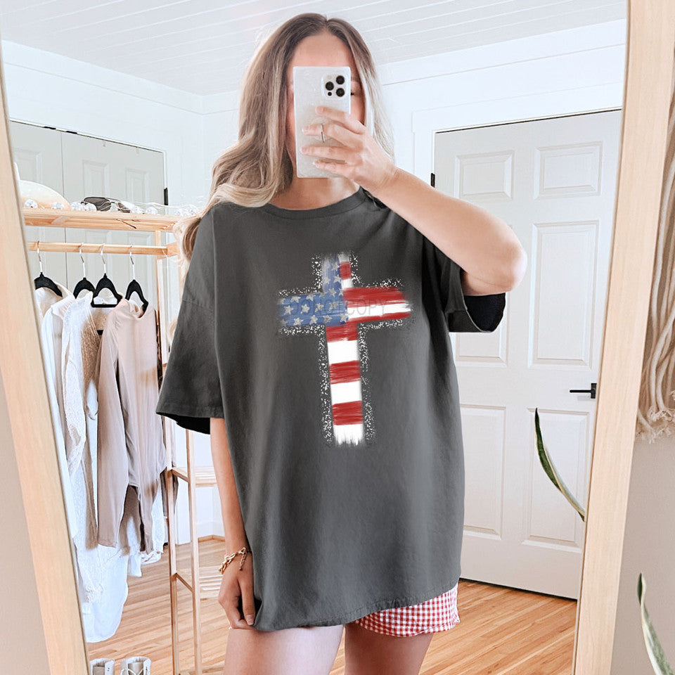 USA Flag Cross