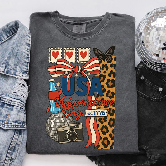 USA Independence Day Leopard