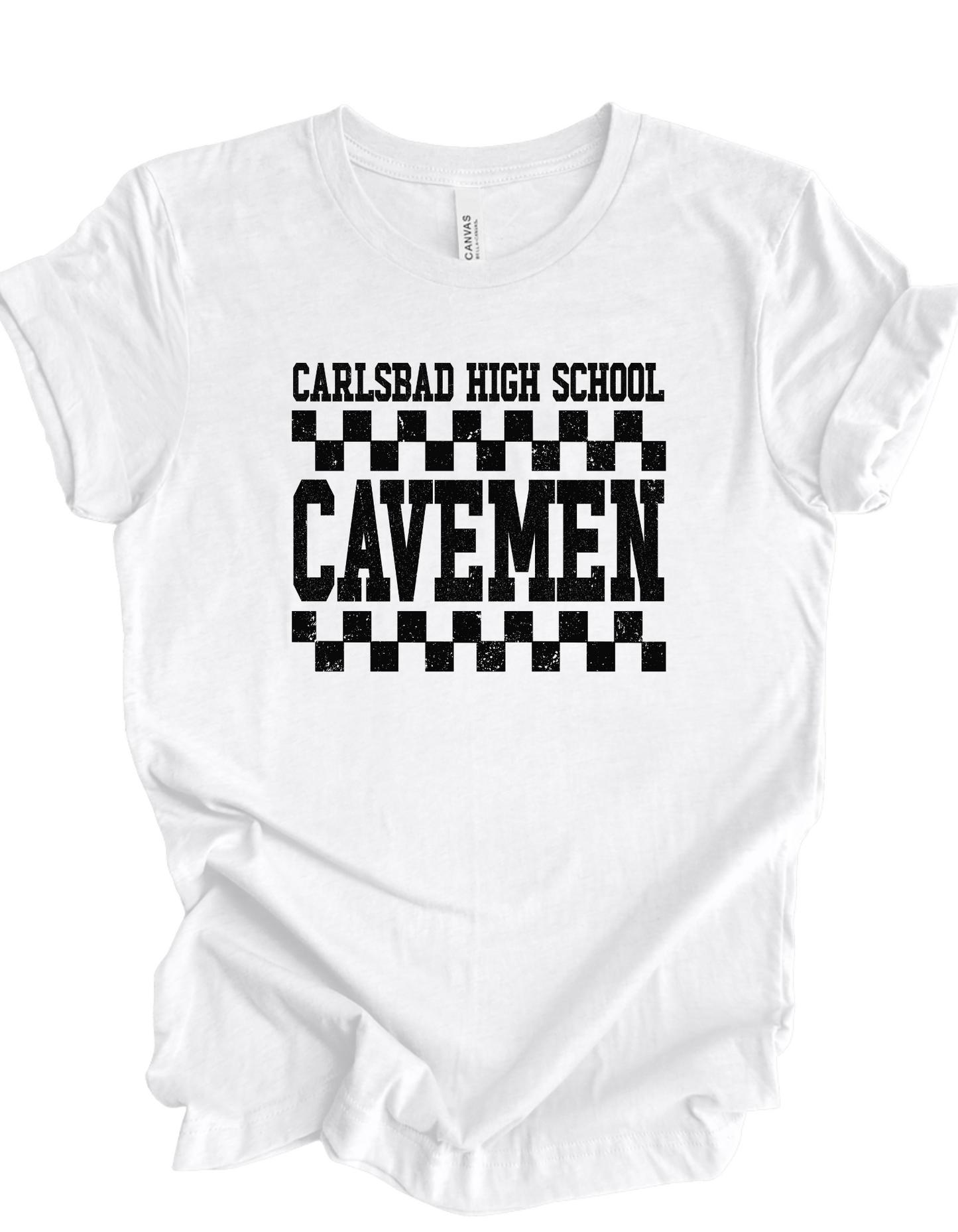 Carlsbad Cavemen Checkered Tee