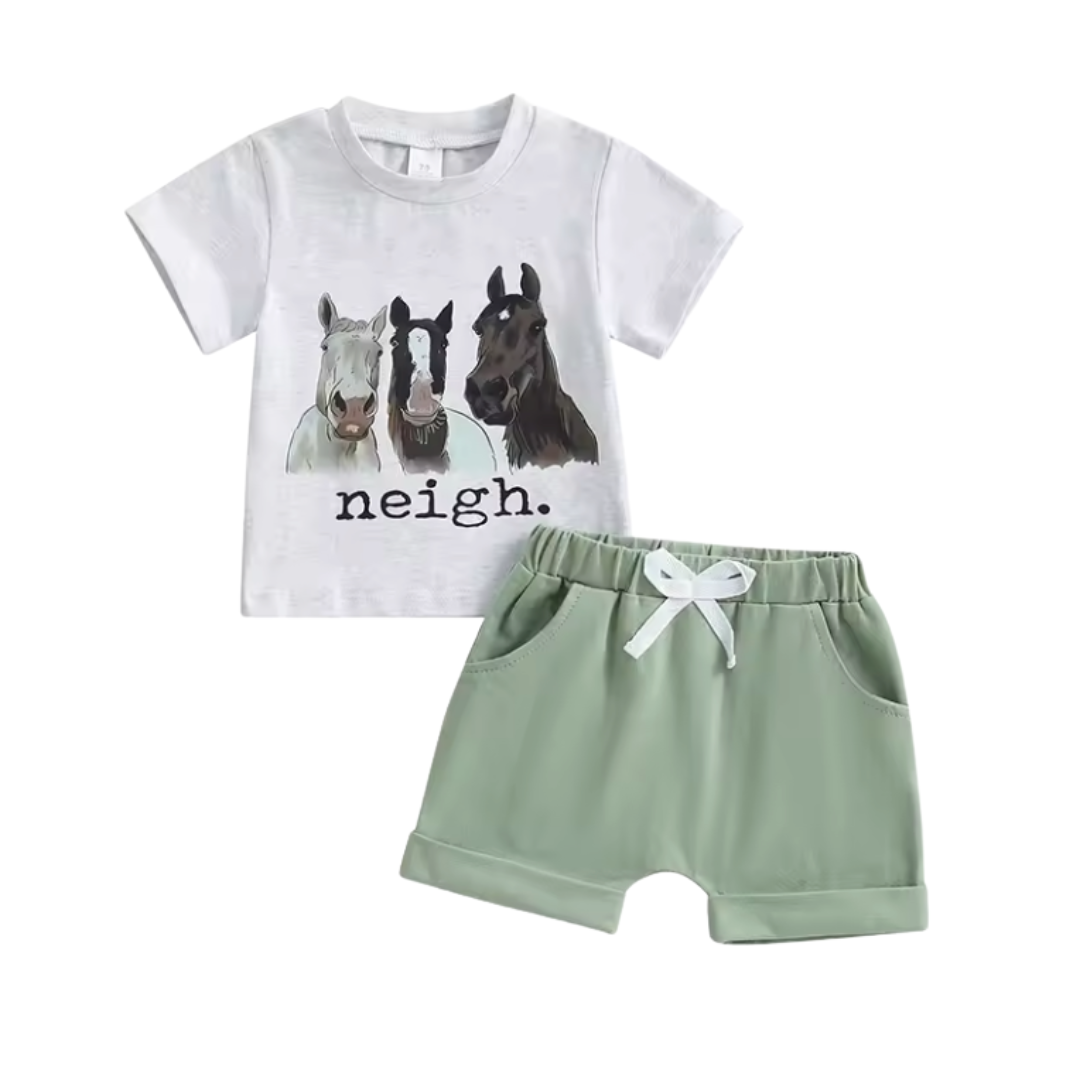 Horse Neigh Short Set RTS