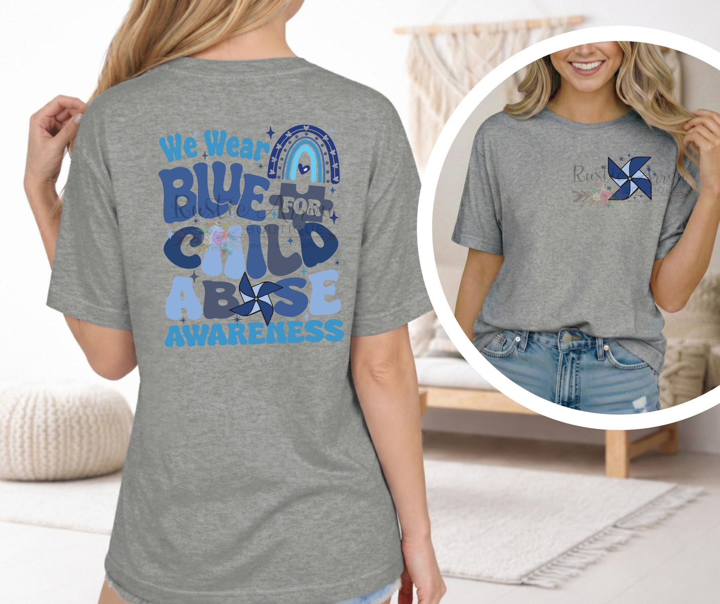 We Wear Blue for Child Abuse Awareness