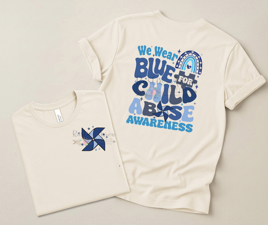 We Wear Blue for Child Abuse Awareness