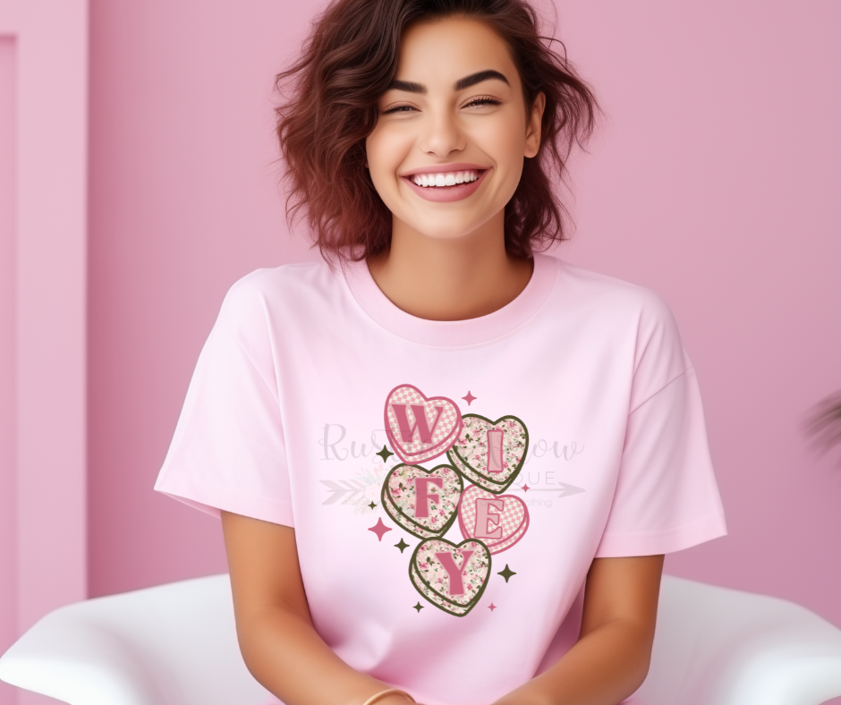 Wifey Floral Candy Hearts