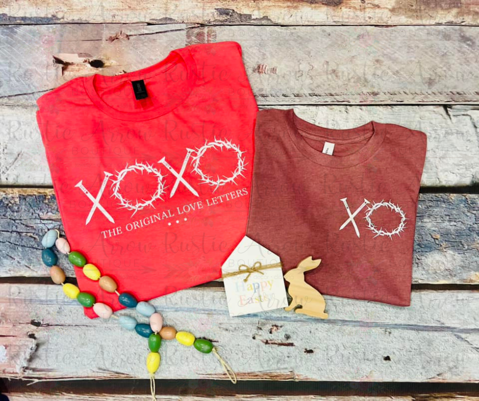 XOXO The original love letters Berry Color Shirt