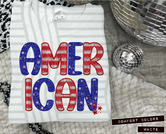 American stars and stripes font