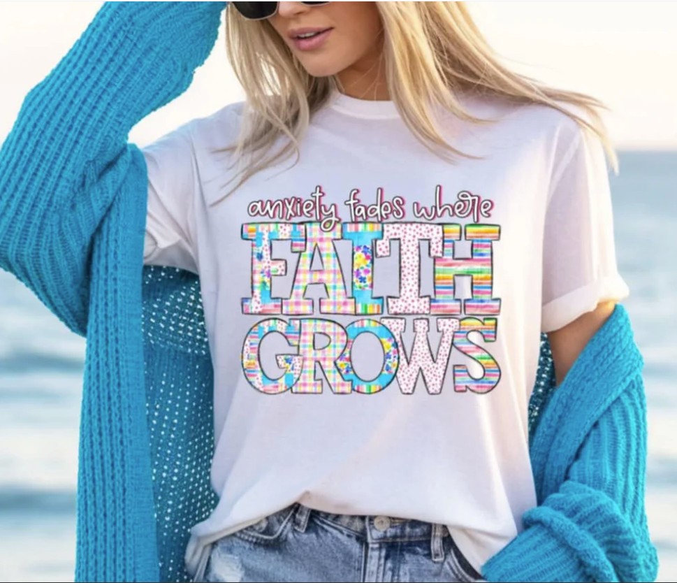 Anxiety fades where faith grows