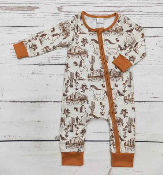 Baby Western Rodeo Zip Sleeper