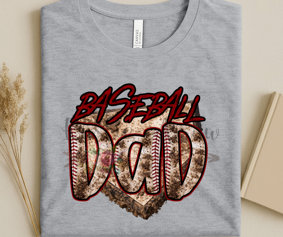 Baseball Dad with Muddy Base