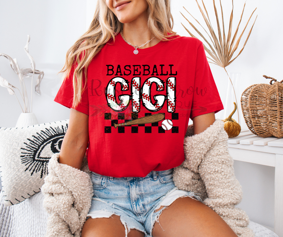Baseball Gigi Checkered