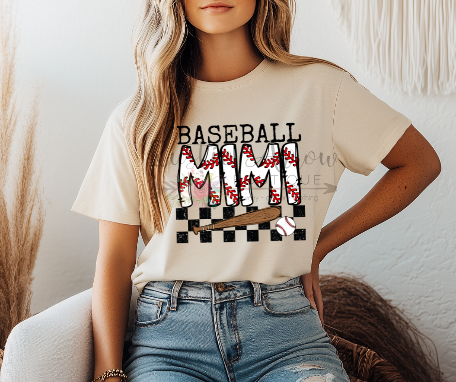 Baseball Mimi Checkered