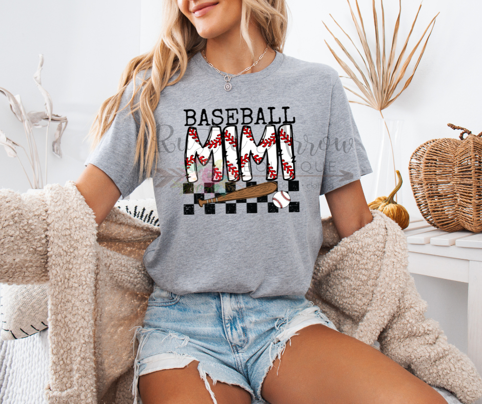 Baseball Mimi Checkered
