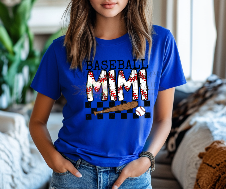 Baseball Mimi Checkered