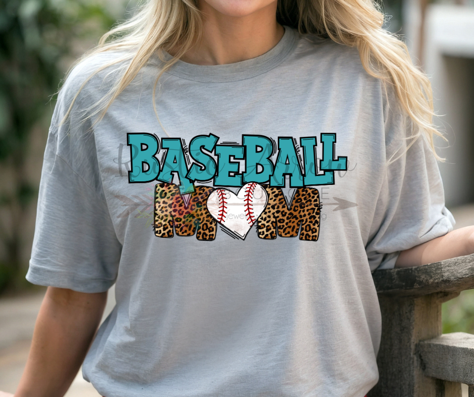 Baseball Mom Leopard