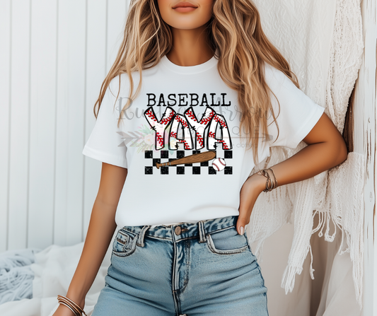 Baseball Yaya Checkered