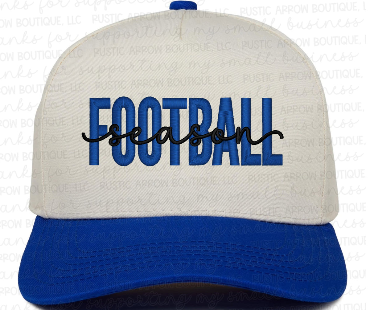 Football Season Embroidered Hat