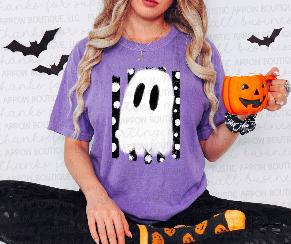 Black Stripes with Dots Ghost