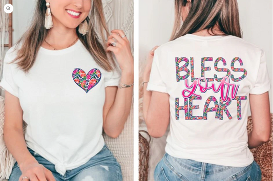 Bless Your Heart (2-in-1 front/back Design)