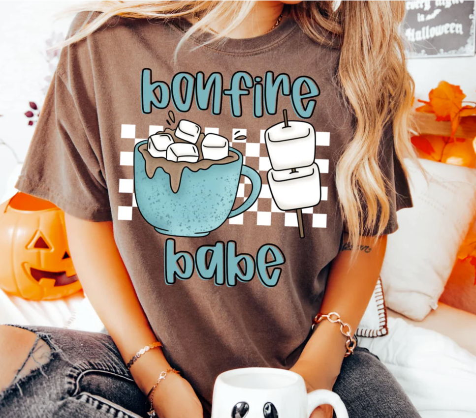 Bonfire babe checkered