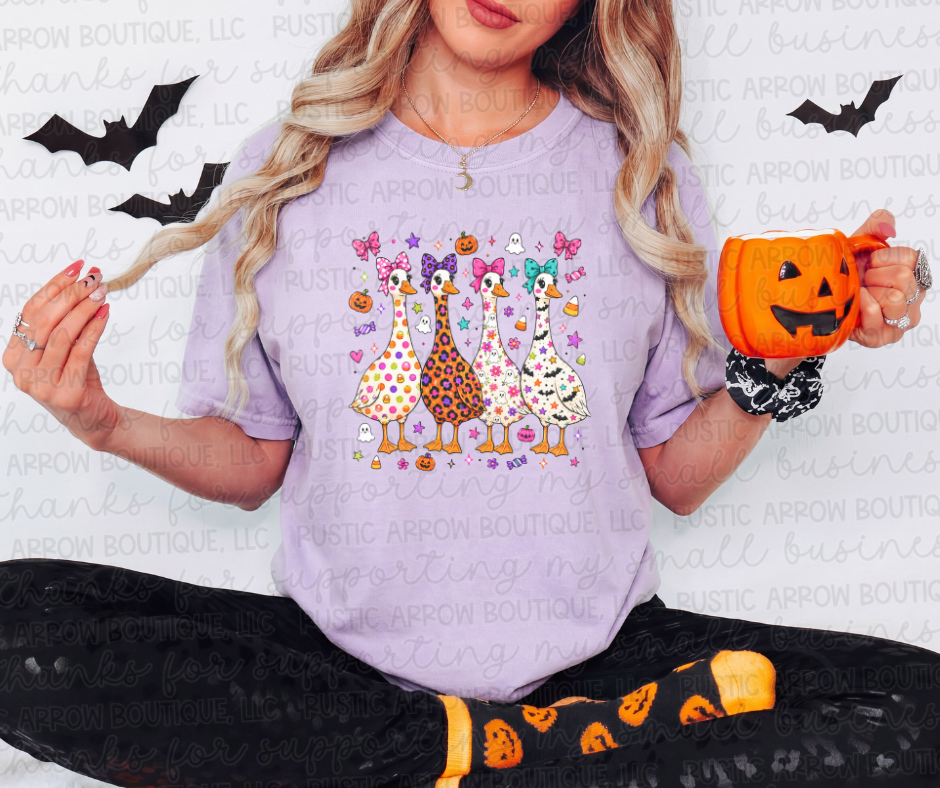 Bright Halloween Geese