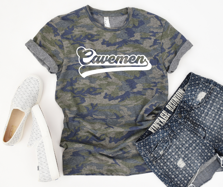 Cavemen on Vintage Camo