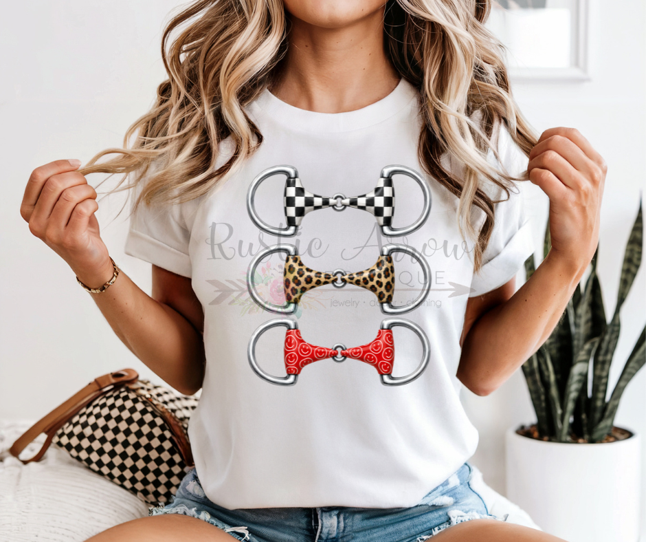 Checkered and Leopard Horse Bit